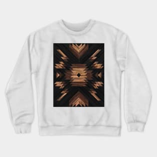 Urban Tribal Pattern No.7 - Aztec - Wood Crewneck Sweatshirt